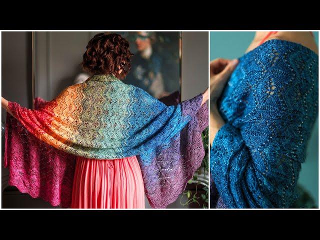 Easy, Step-by-Step: How to Knit the Stunning, Beaded, Rainbowy Horology Shawl/Blanket!