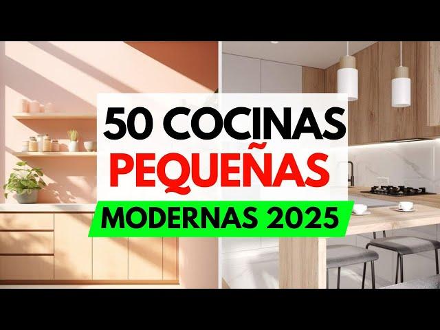 50 COCINAS PEQUEÑAS MODERNAS 2024 | Diseños, Ideas, Colores, Muebles, Gabinetes, Decoración 2025