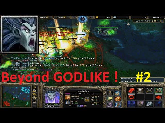 DotA 6.83d - Death Prophet, Krobelus Beyond GODLIKE ! #2