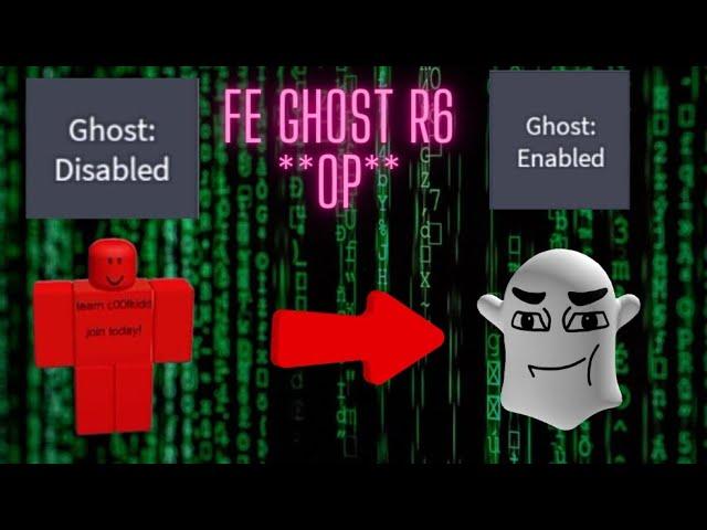 FE Ghost SCRIPT  | Roblox scripts #4