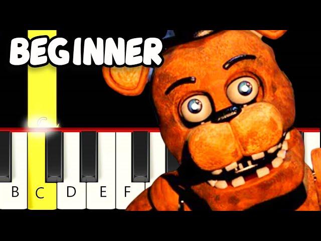 Five Nights At Freddy's FNAF Movie 2023 Teaser - Fast and Slow (Easy) Piano Tutorial - Beginner