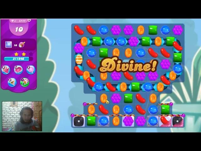 Candy Crush Saga Level 6529 - 3 Stars, 25 Moves Completed, No Boosters