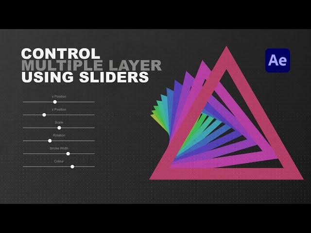 Control Multiple Layers Using Sliders in After Effects
