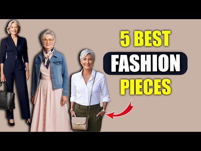 OVER 50? Try These 5 Things To Look 10 Years *YOUNGER*! ! Unmissable Tips! Over 60 fashion trends.