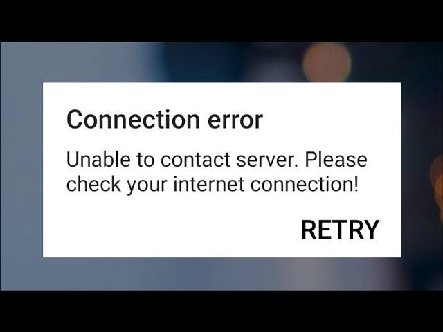 Roblox - Unable To Contact Server - Please Check Your Internet Connection Error - Android & Ios