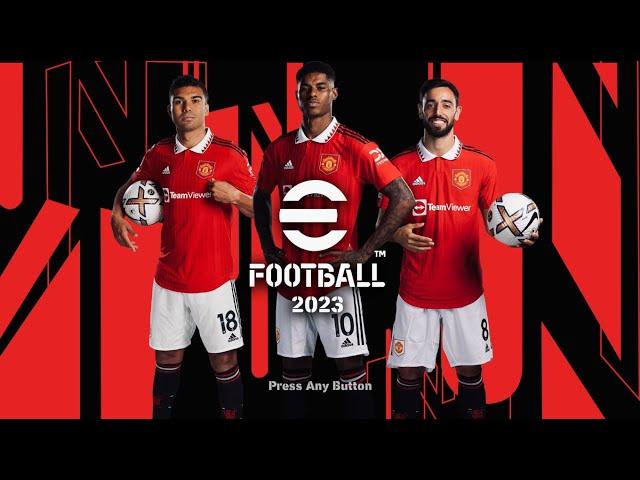 Graphic Menu eFootball Manchester United 2023 for PES 2017 by WinPES21