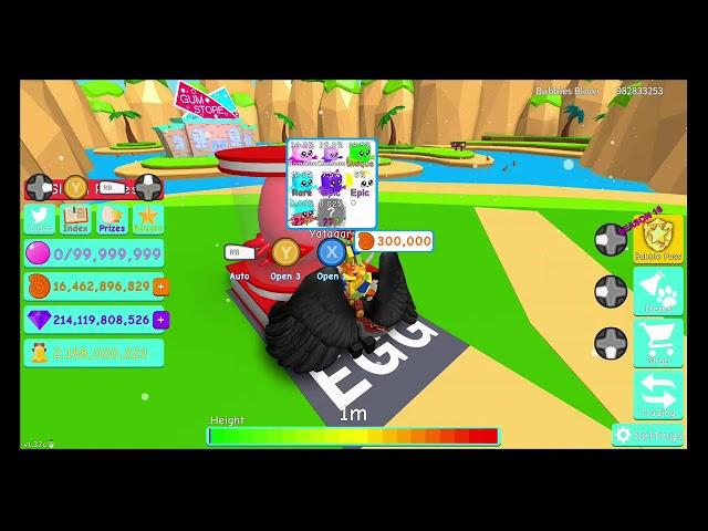 Roblox - Bubblegum Simulator - Hatching Shiny King Crab