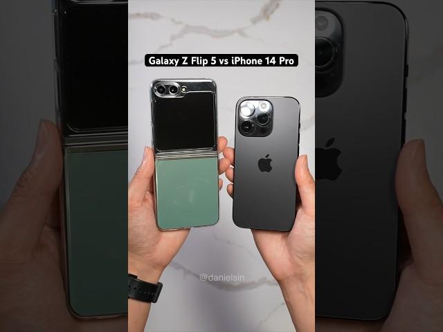 Samsung Galaxy Z Flip 5 vs iPhone 14 Pro Camera Comparison!