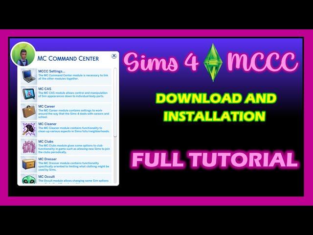 How to Install MCCC Sims 4 Full Tutorial