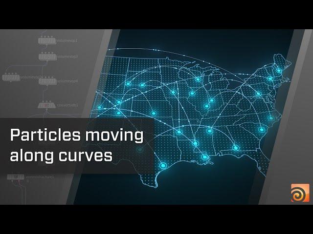 Particles moving along curves || Houdini tutorial