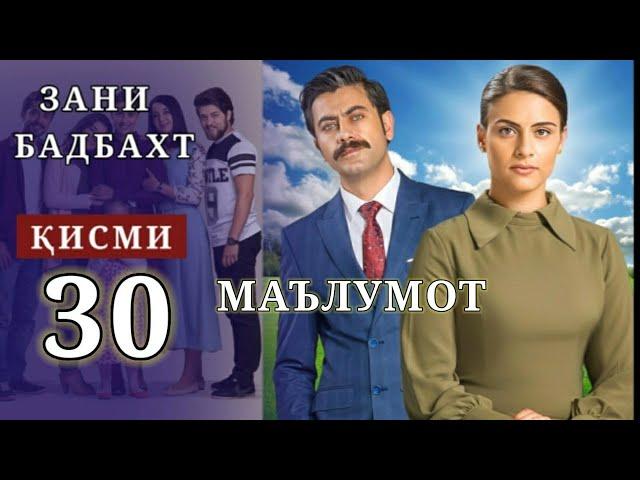 ЗАНИ БАДБАХТ КИСМИ-30 | МАЪЛУМОТ ОЁ ФИЛМ ДАВОМ ДОРАД?