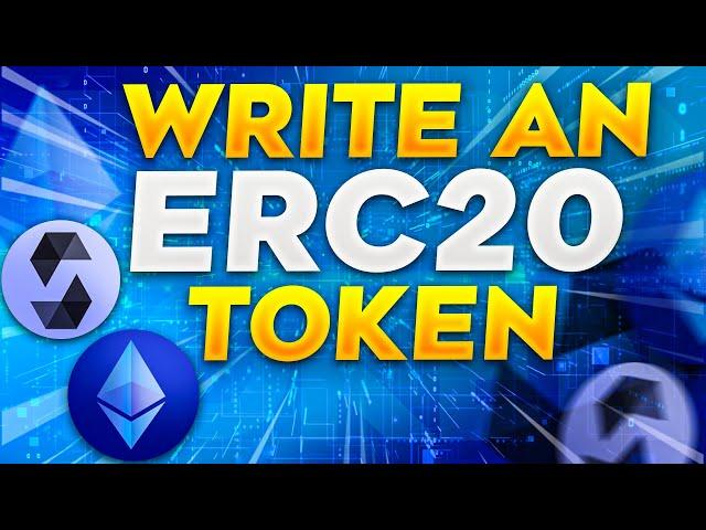 Write an ERC-20 token from SCRATCH - Solidity Smart Contract Tutorial!
