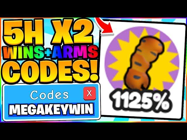 FREE 5 HOUR X2 WIN & GOLDEN ARM CODES IN ROBLOX ARM WRESTLE SIMULATOR CODES