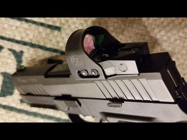 A Close up look at the new Sig Sauer Romeo1 Pro, reflex, red dot optic