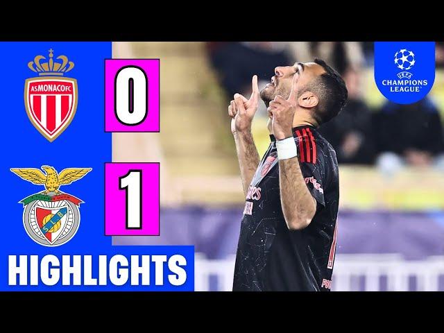 Monaco Vs. Benfica 0-1 | EXTENDED HIGHLIGHTS | UEFA Champions League 2024-25 | Pavlidis Goal