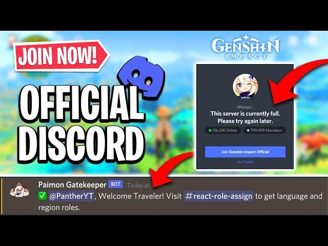 How To Join Official Genshin Impact Discord | Genshin Impact Discord Full