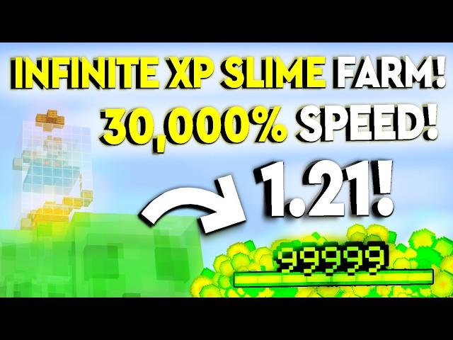 BEST 1.21 INFINITE XP SLIME FARM Minecraft Tutorial - 178,000/HR!