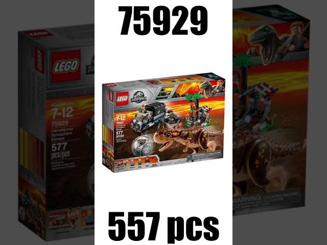 TOP 10 Lego JURASSIC PARK / JURASSIC WORLD Sets!!! #shorts