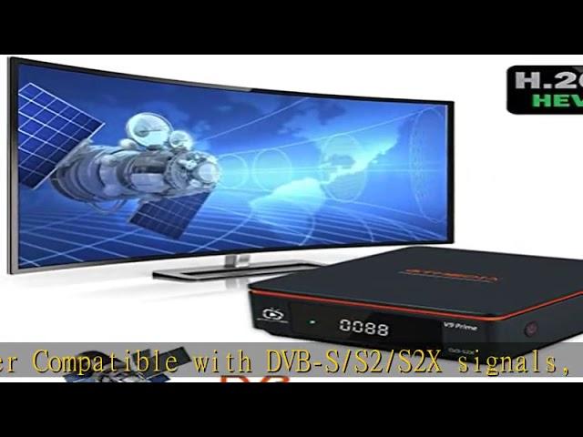 GT MEDIA V9 Prime Digital Satellite Receiver, DVB-S/S2/S2X HD Satellite Decoder, Free to Air FTA H.