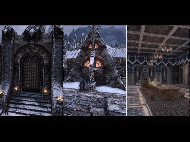 Skyrim SE: Windhelm: Textures Mods Comparison