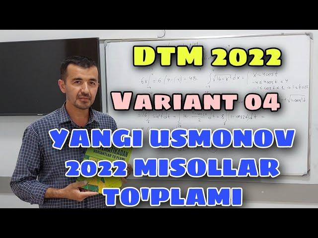 No 4 | FOZIL IKROMOV - YANGI USMONOVDAN MISOLLAR TO'PLAMI | ABITURIENTLAR UCHUN OSON DARSLAR DTM