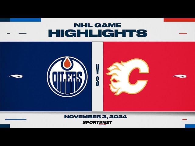 NHL Highlights | Oilers vs. Flames - November 3, 2024