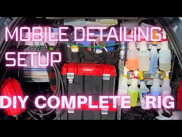 Mobile Detailing Van Rig Setup Under for 3000, Minivan detailing setup tour