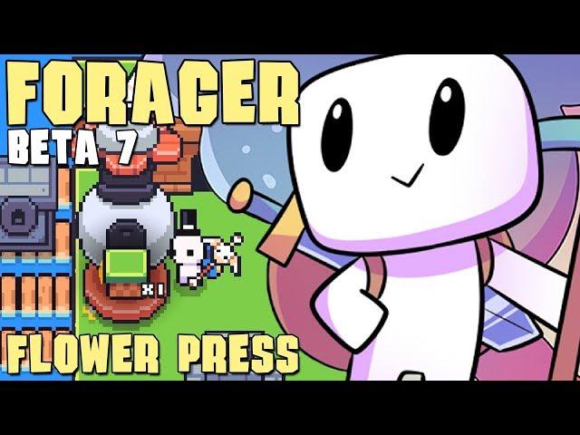 FORAGER (Beta 7) | Ep 5: Flower Press and Landfill [Forager Let's Play]