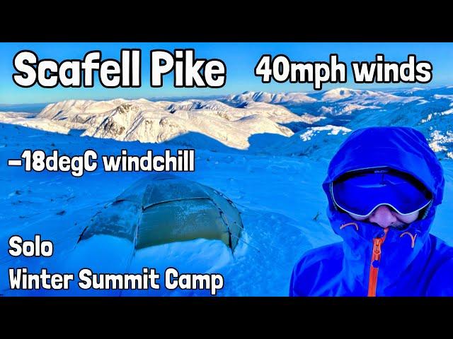 SCAFELL PIKE Solo Summit Camp - surviving a freezing night alone on England’s highest mountain