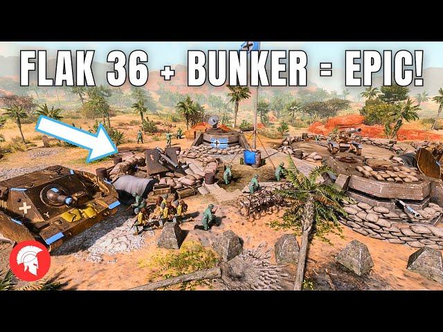 FLAK 36 & BUNKER = EPIC! Company of Heroes 3 - Wehrmacht Gameplay - 4vs4 Multiplayer - No Commentary