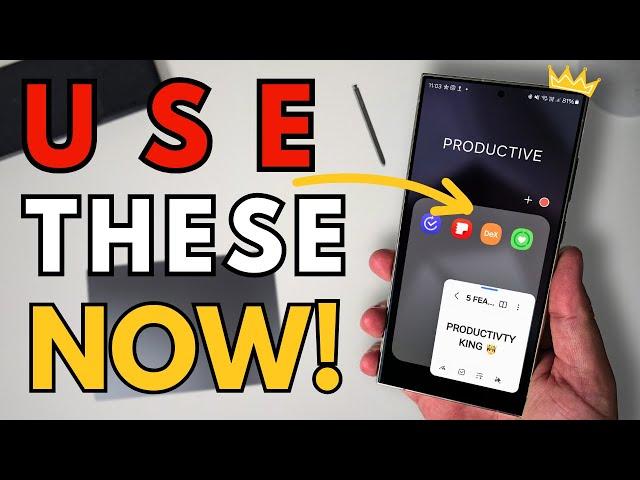 5 ULTIMATE Samsung Productivity Apps!