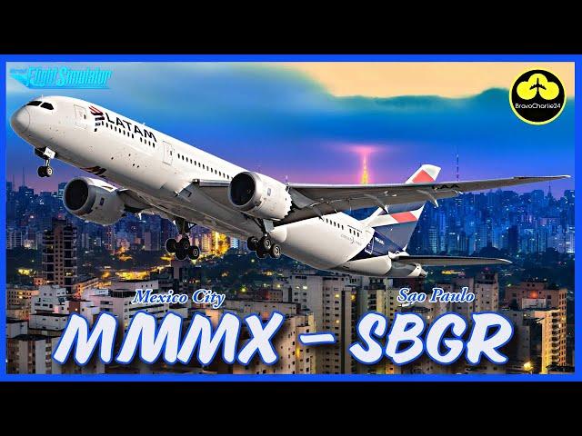 MSFS 2020 LIVE | LATAM Long Haul | Mexico City - Sao Paulo | VATSIM