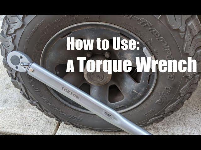 Torque Wrench - How To