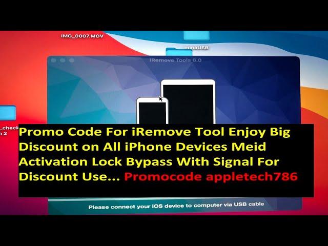 iRemove Tool All MEID iCloud Bypass With Signal Discount Coupon Code Apple Tech 786