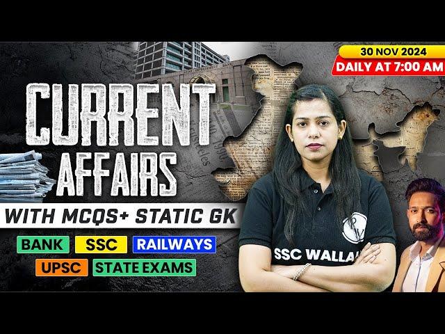 Current Affairs Today | 30 November 2024 | Current Affairs 2024 | Daily Current Affairs | Krati Mam