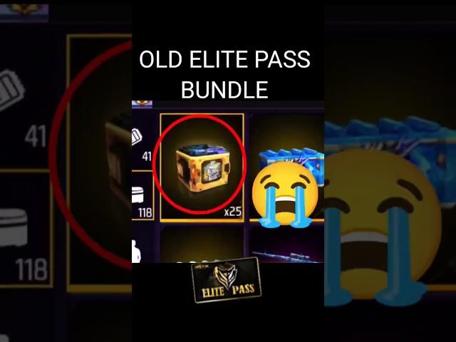 OLD elite pass BUNDLE  Milega S6 Booyah pass se ? free fire 