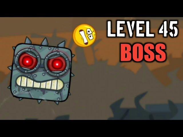 Red Ball 4 Level 45 l Beating Box Factory BOSS with a Golden Ball.