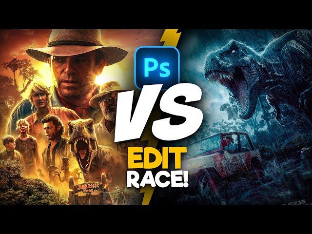 Who Can Make the BEST Jurassic Park Movie Poster? | Edit Race S2E5