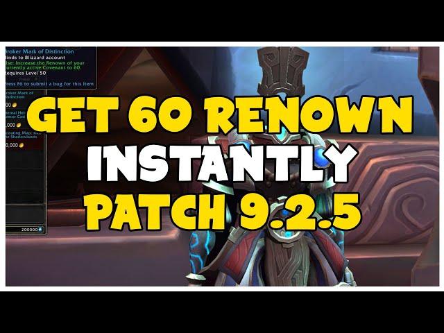 GET 60 RENOWN INSTANTLY! Huge Quality Of Life Change In Patch 9 2 5