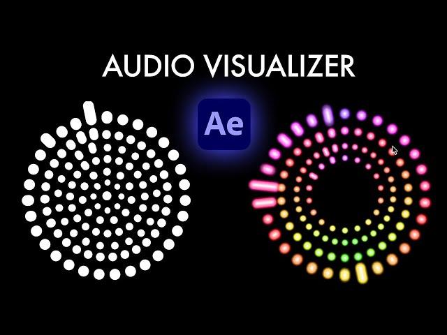 How to create a Repeated Dot Audio Spectrum Visualizer Waveform in Adobe After Effects