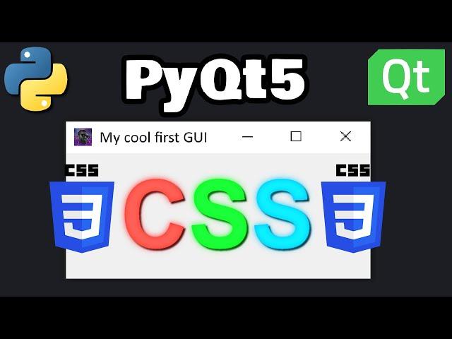 Python PyQt5 add CSS-like properties easy! 