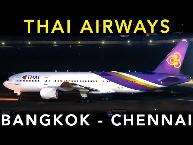 TRIP REPORT | Thai Airways | CLASSIC Boeing B777-200ER | Bangkok to Chennai