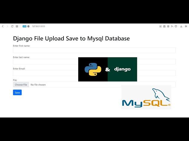 Django File Upload Save to Mysql Database