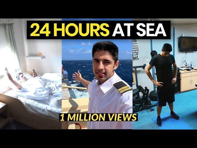 This is How I spend 24 hours on a SHIP as an Officer & YouTuber!