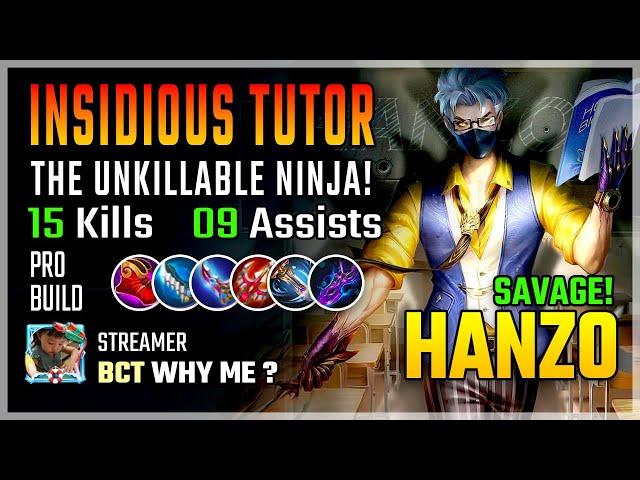 New Skin Insidious Tutor! Hanzo Best Build 2020 Gameplay | Diamond Giveaway Mobile Legends