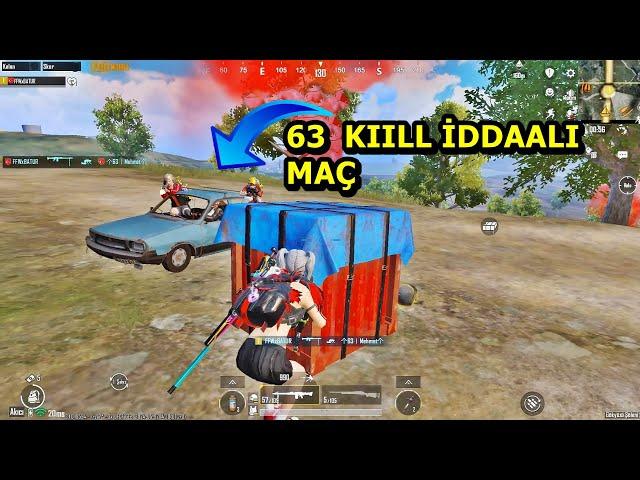 63 KIILL İDDAALI MAÇ ! NEFES ALAMAYACAKSINIZ ONE MAN SQUAD PUBG MOBİLE