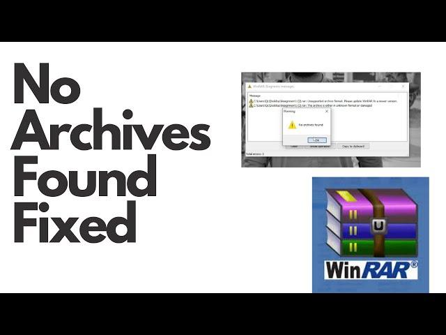 How to fix no archive found | no archive found | 7zip |7zip download