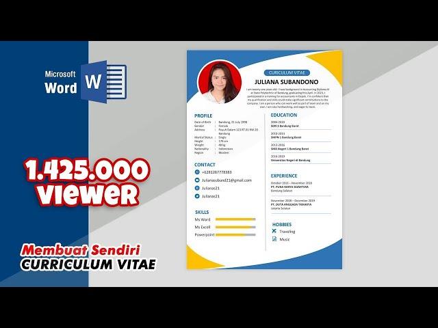 Resume Design Tutorial in Microsoft Word  | CV Designing