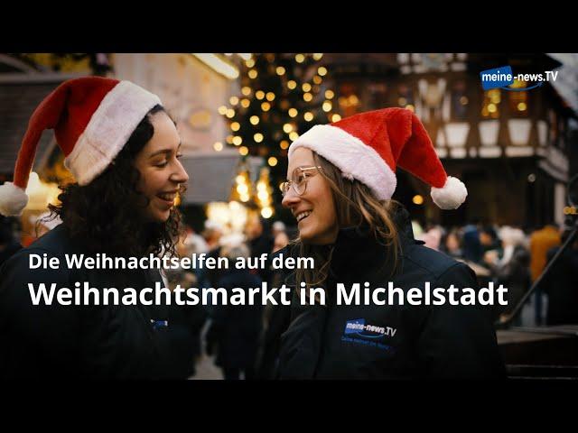 Die Weihnachtselfen auf dem Weihnachtsmarkt in Michelstadt - meine-news.TV