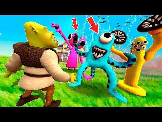 ALL NEW RAINBOW FRIENDS  VS SHREK.EXE  3D SANIC CLONES MEMES In Garry`s mod!